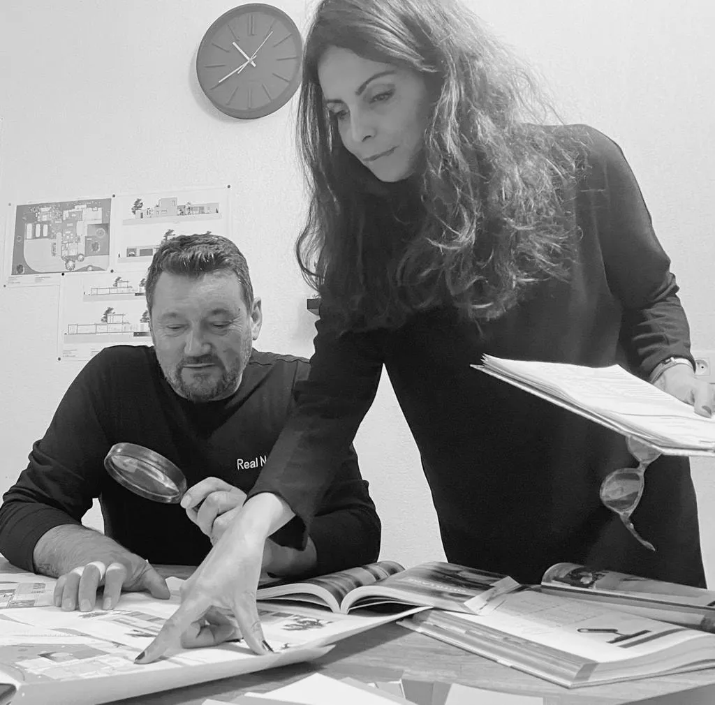 Daniel et Dida, dirigeants de Real Nexus, en préparation de chantier